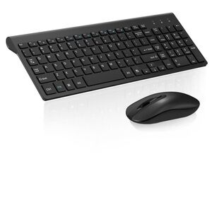 Wireless Black Keyboard and Mouse Set NWT